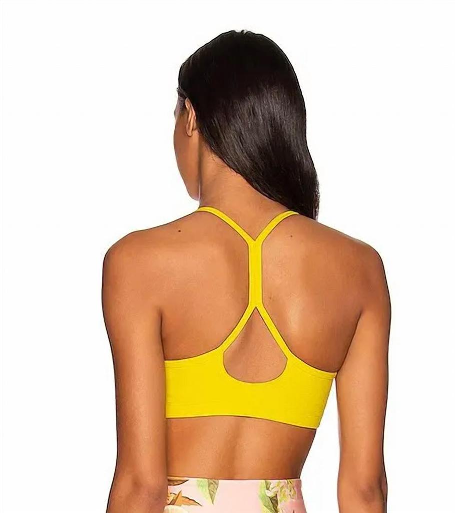beyond yoga Spacedye Slim Racerback Bra In Lemon Citron