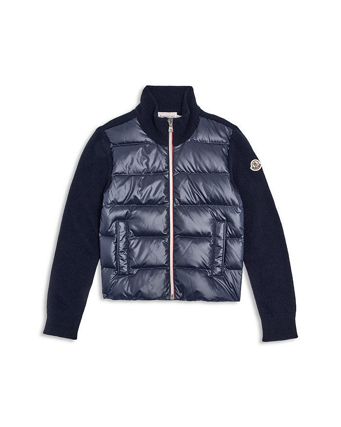 Moncler Boys' Down Puffer Tricot Cardigan - Big Kid