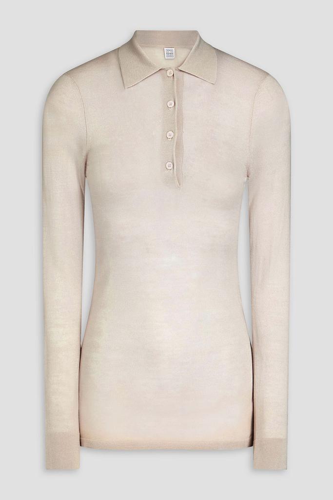 Totême Wool polo shirt Ecru XS - Sweaters - Free Shipping