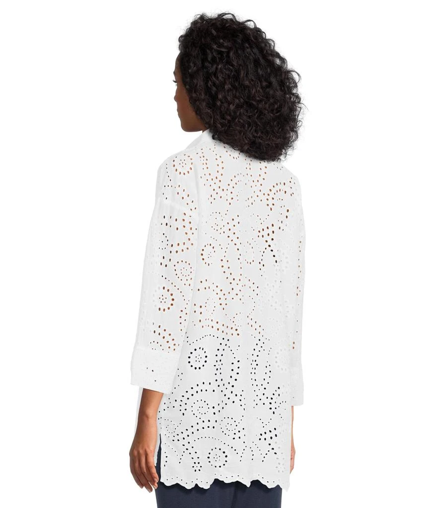 Mod-o-doc 3/4 Sleeve Easy Lace Shirt 3