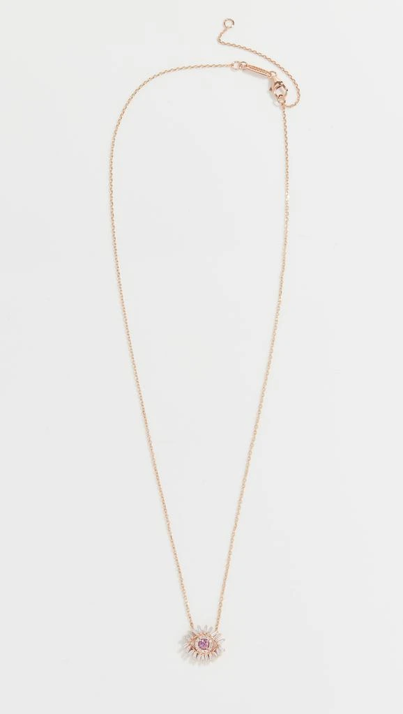 Suzanne Kalan 18k Rose Gold Mini Evil Eye Necklace 5
