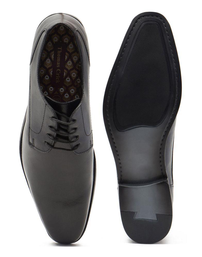 Thomas Crick THOMAS CRICK FALCON derby formal leather lace-up shoes in black