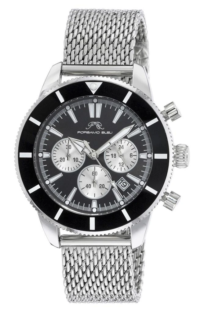 Porsamo Bleu Brandon Mesh Strap Chronograph, 44mm 1