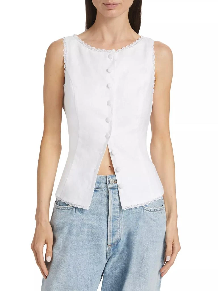 Reformation Amela Linen Top 3