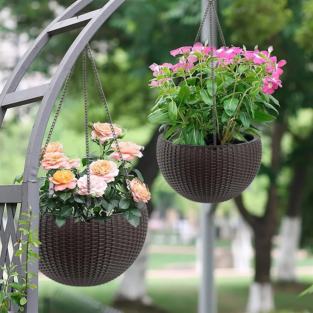 Shop 13.4 Inch Large Hanging Planter Pack of 2 for All Types of Green  Plants on Sale at BeyondStyle  Get 33% Off 13.4 Inch Large Hanging Planter  Pack of 2 for
