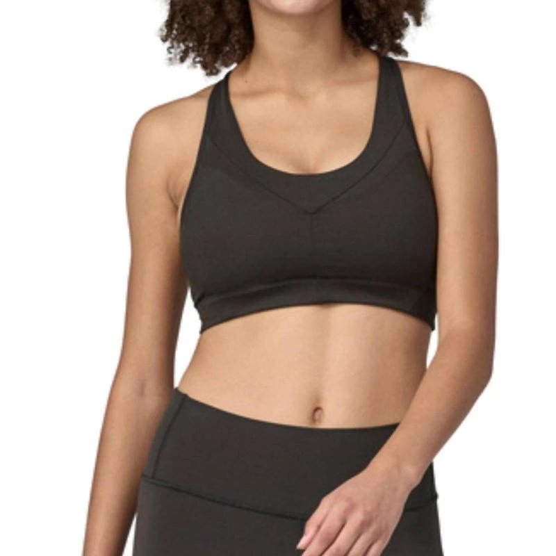 Patagonia Wild Trails Sports Bra In Black 1