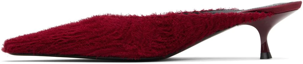 Victoria Beckham Red Sloan Mules 3