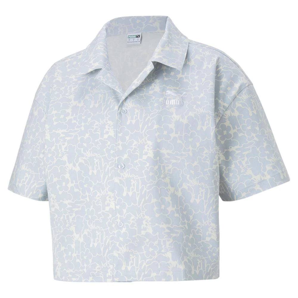 Puma Classics Summer Resort Graphics Short Sleeve Button Up Shirt 3