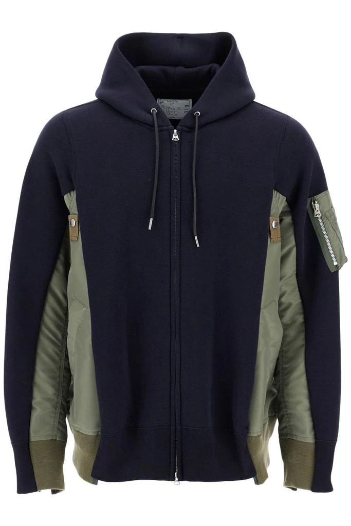 Sacai Layered Effect Sweatshirt Style Bomber 1