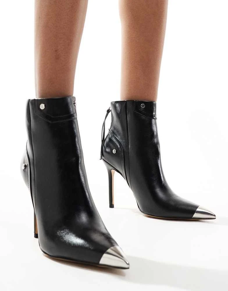 ALDO ALDO Nilita heeled ankle boots with toe cap in black 2