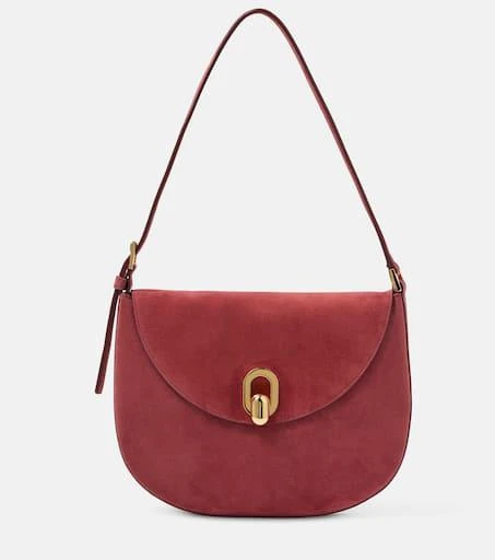 SAVETTE Tondo Small suede shoulder bag 1