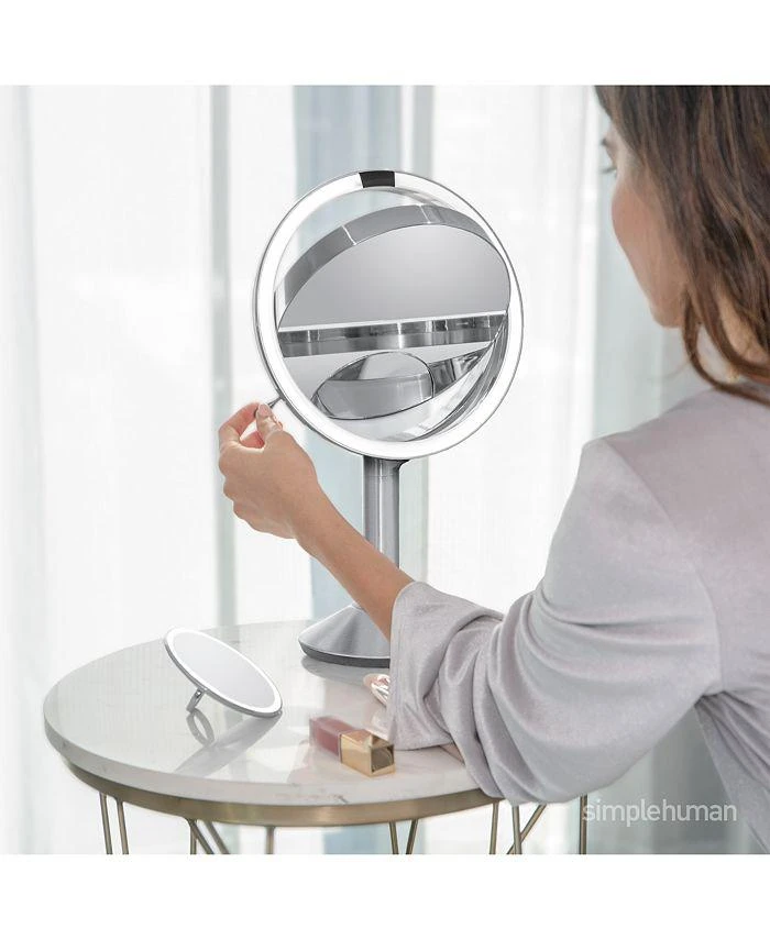 simplehuman 10" Sensor Makeup Mirror, Trio Magnification & Adjustable Brightness 4