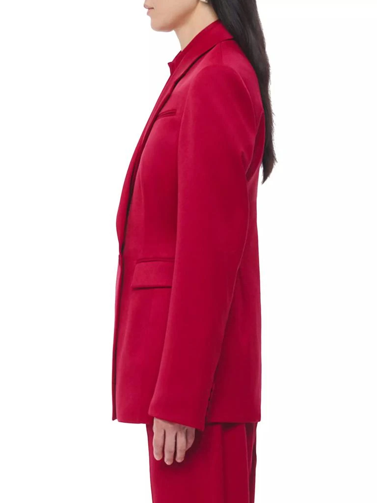 Another Tomorrow Seamed-Waist Single-Breasted Jacket 4