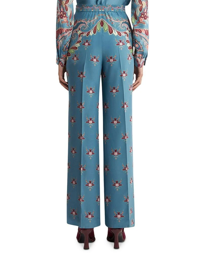 ETRO Printed Silk Trousers 3