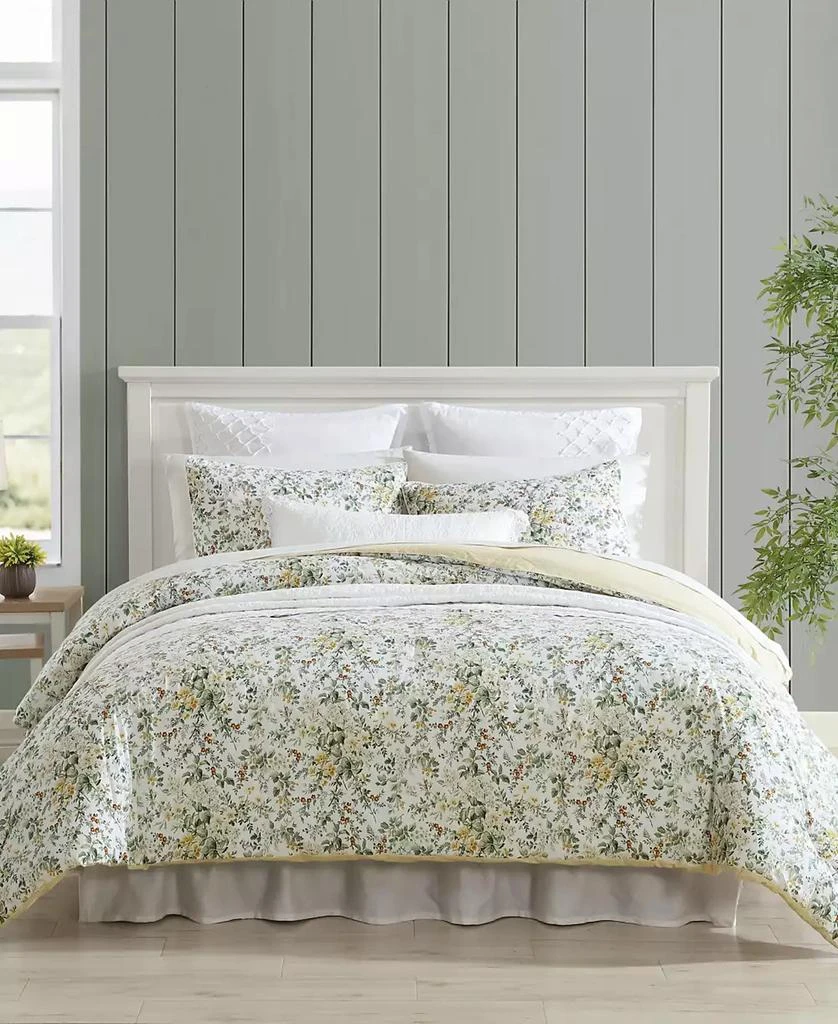 Laura Ashley Country Meadow Reversible 3-Pc. Comforter Set 1
