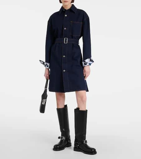 Burberry Belted denim shirt dress 2