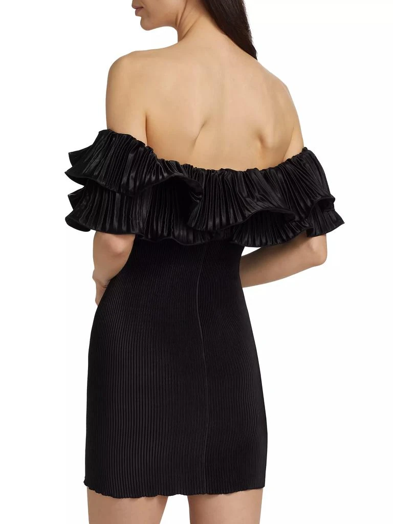 L'Idée Off-The-Shoulder Pleated Minidress 5