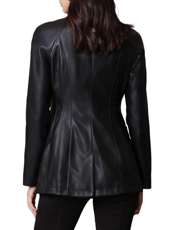 Avec Les Filles Faux Leather Moto Jacket 2