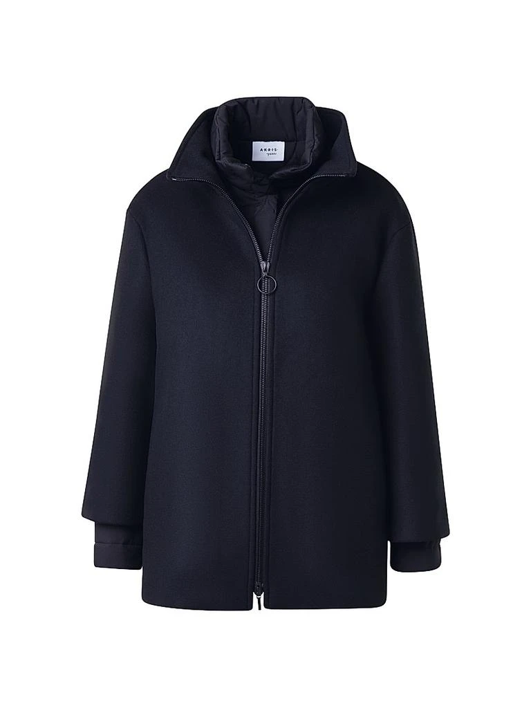 Akris Core Layered Wool-Blend Jacket 1