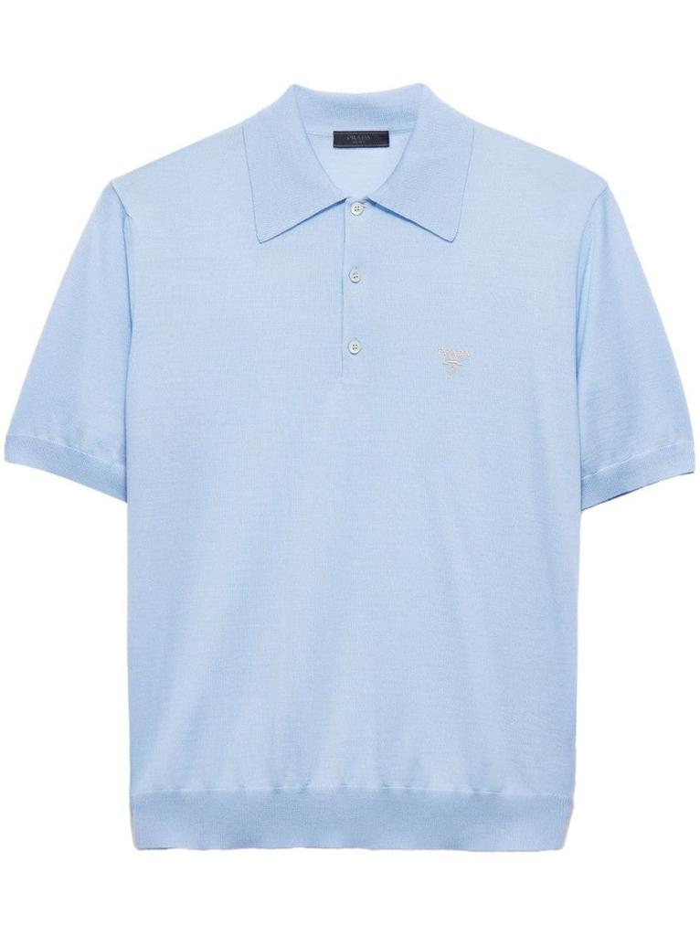 PRADA ポロシャツ Prada Prada Triangle Logo Short-Sleeved Polo Shirt - Polo