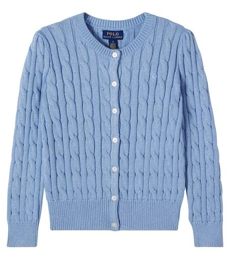 Ralph Lauren Cable-knit cotton-blend cardigan