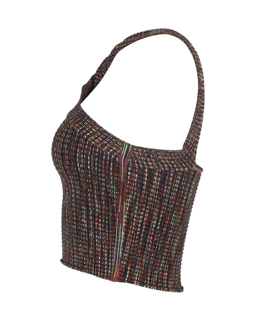 Alexander Wang T by  Halter Crop Top in Multicolor Rayon 2
