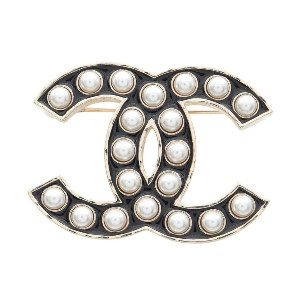 Chanel gold gold Plating Brooch (Pre-Owned)