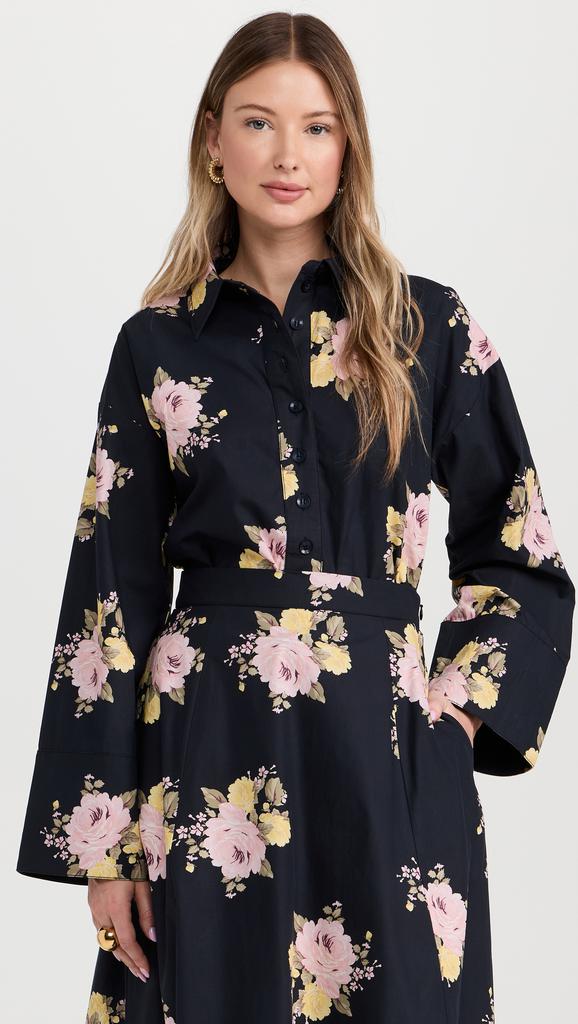 BYTIMO Poplin Cropped Shirt