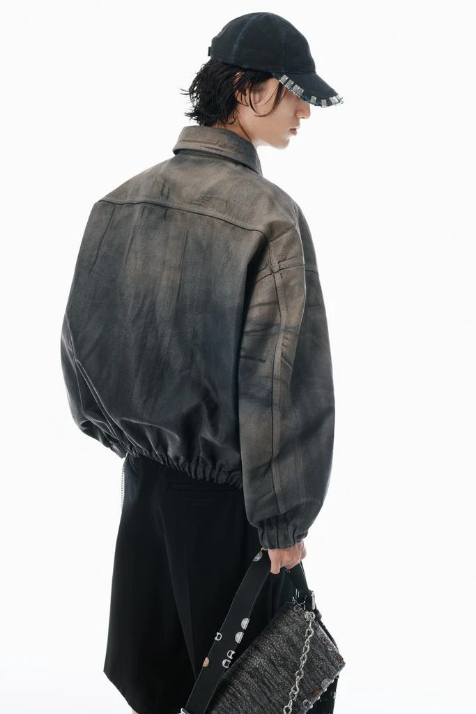 Alexander Wang Black leather trompe-l'oeil jacket 5