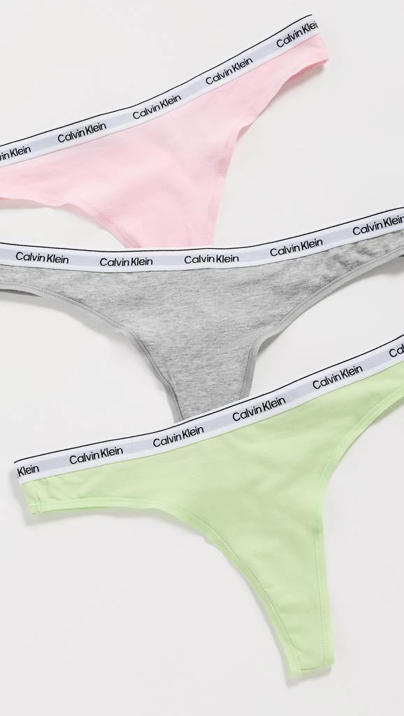 Calvin Klein Modern Logo Thong 3 Pack 4