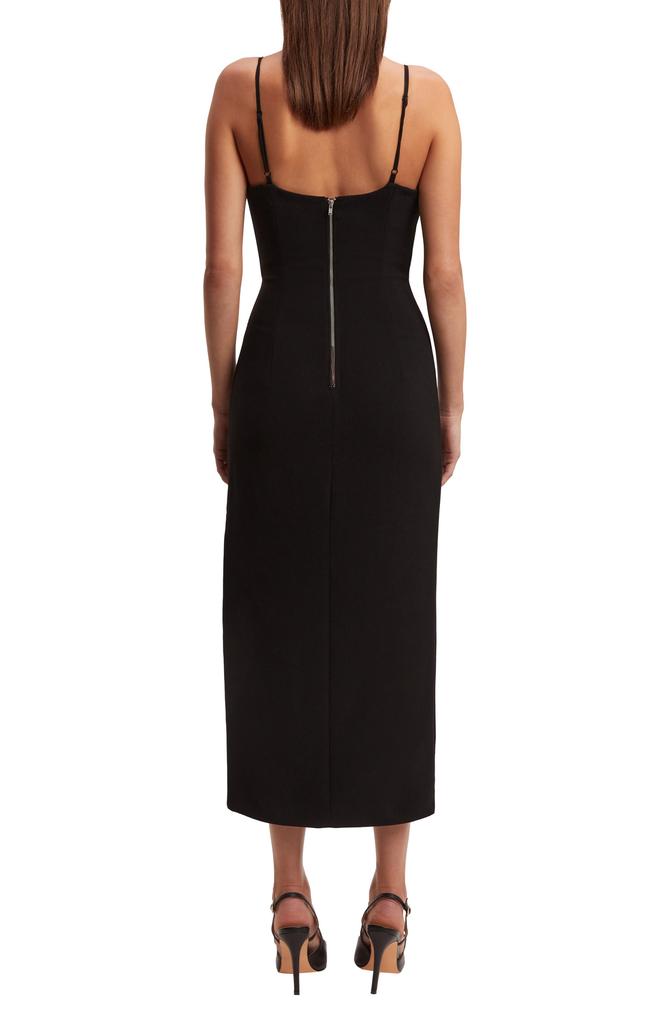 Bardot Rune Mesh Inset Midi Dress