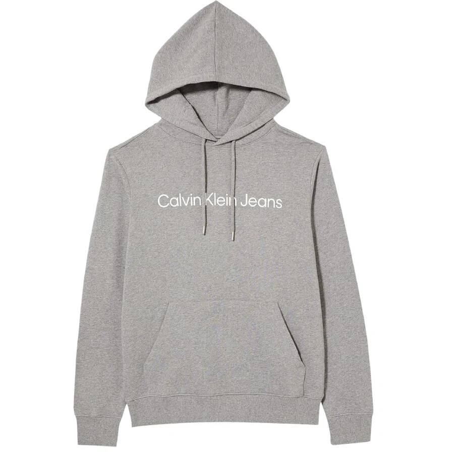 Calvin Klein Logo Print Cotton Hoodie 1