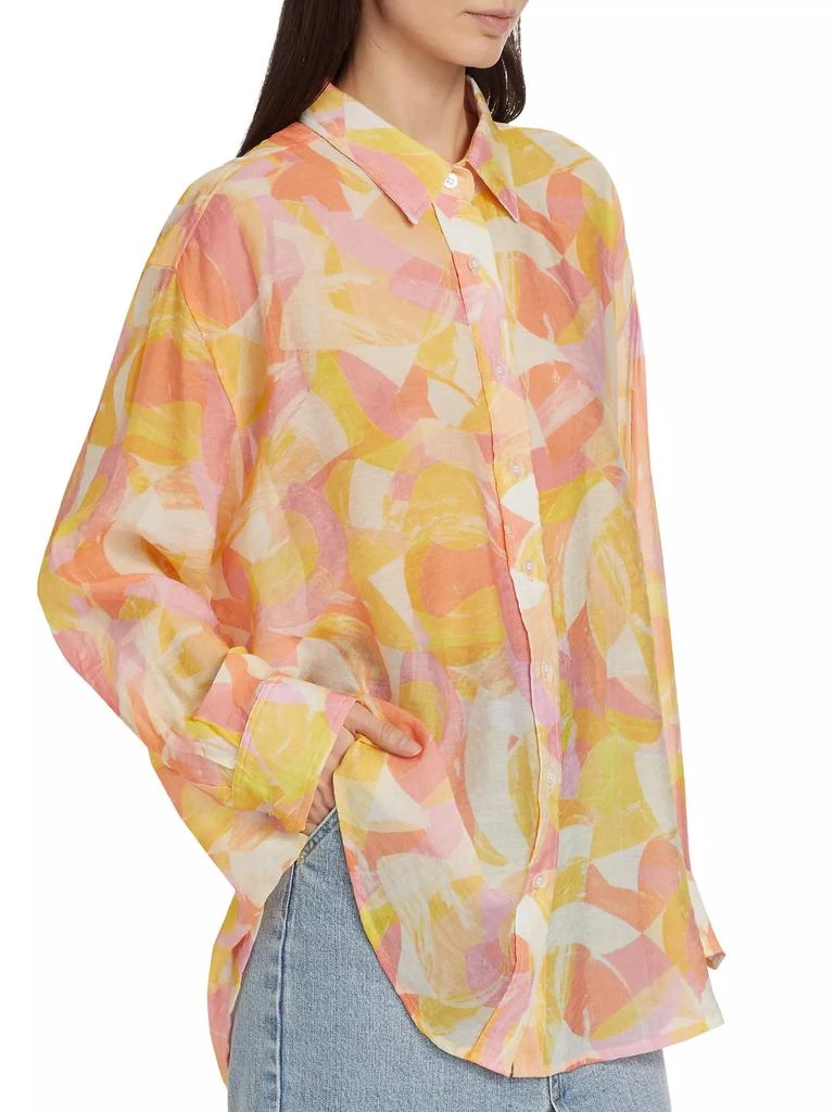 Generation Love Benson Abstract Button-Front Shirt 4