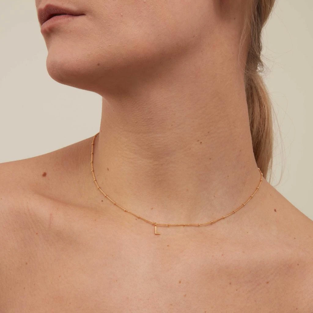 Orelia London Satellite Chain Initial Necklace 5