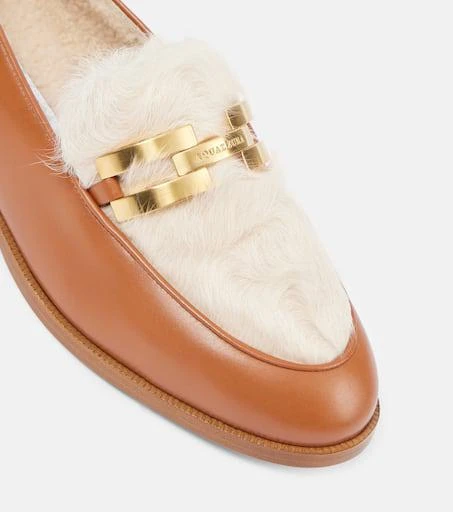 Aquazzura Brandi shearling loafers 5