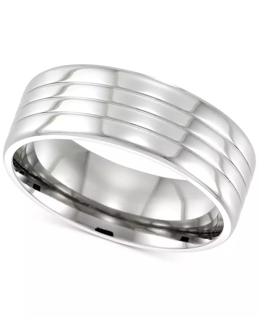 LEGACY for MEN by Simone I. Smith Textured Ring in Stainless Steel