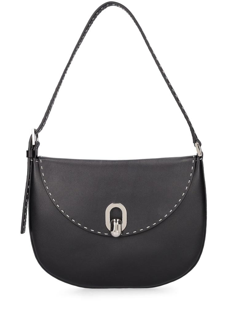 SAVETTE Small Tondo Studded Leather Hobo Bag