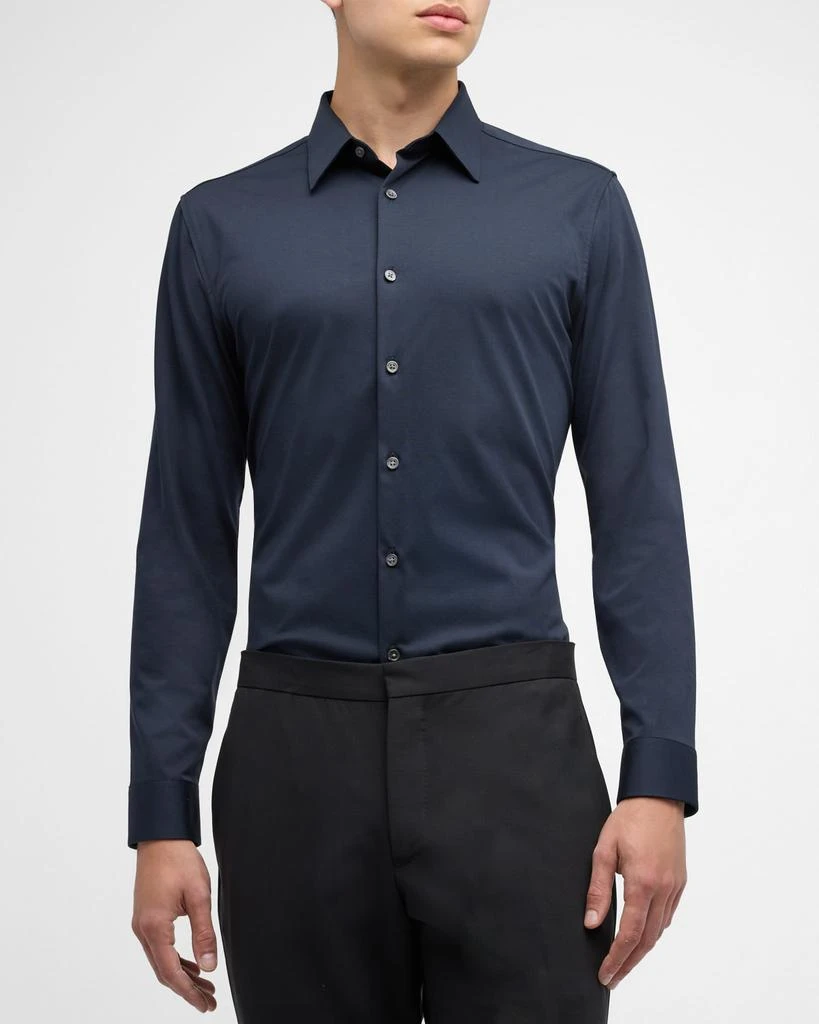 Theory Men's Sylvain Shirt in Structure Knit 5