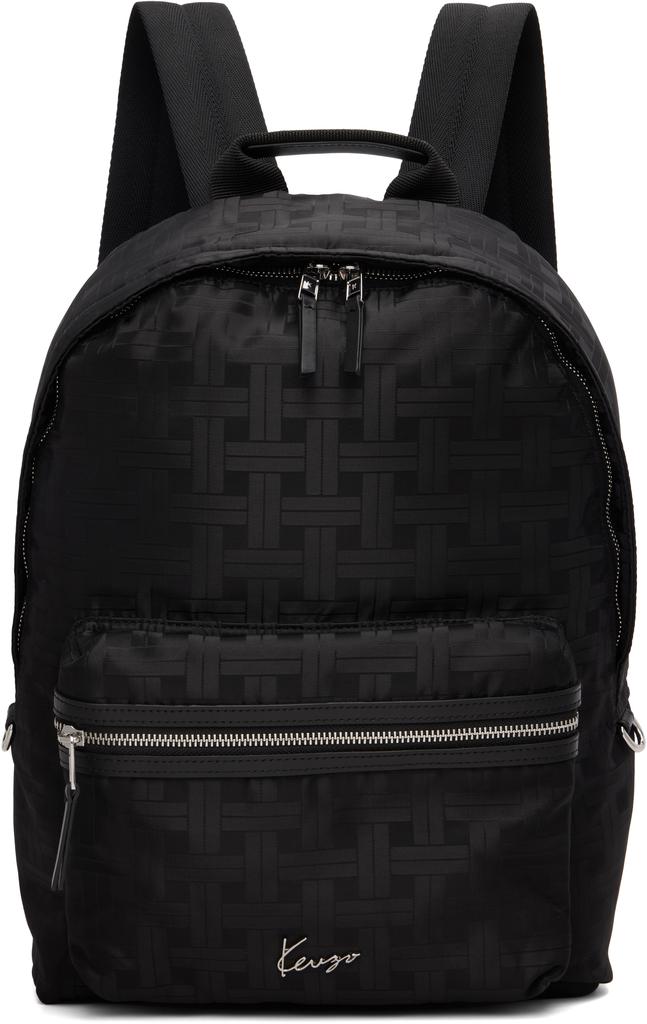 Kenzo Black Kenzo Paris 'KENZOGRAM' Backpack - Backpacks