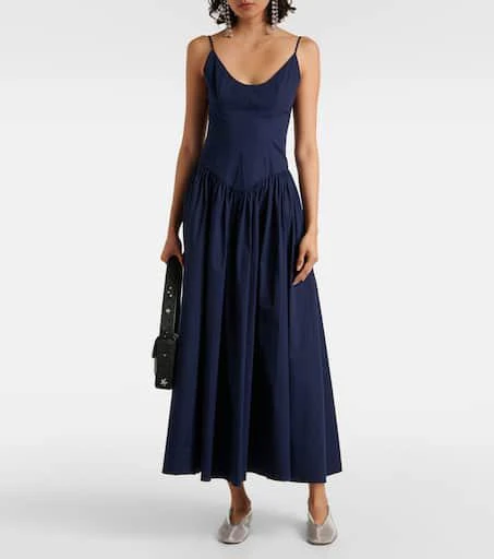 Staud Dena cotton midi dress 2