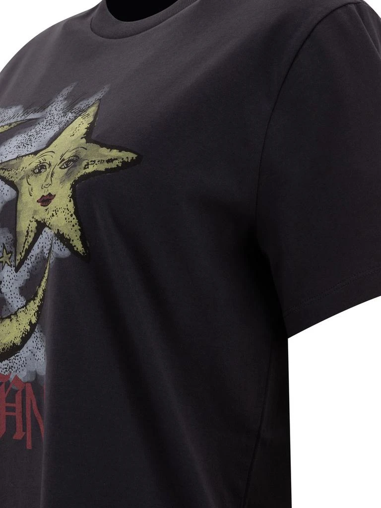 Ganni Ganni Graphic Printed Crewneck T-Shirt 4