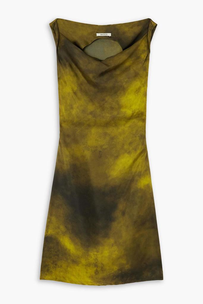 GAUCHERE Tie-dyed twill dress