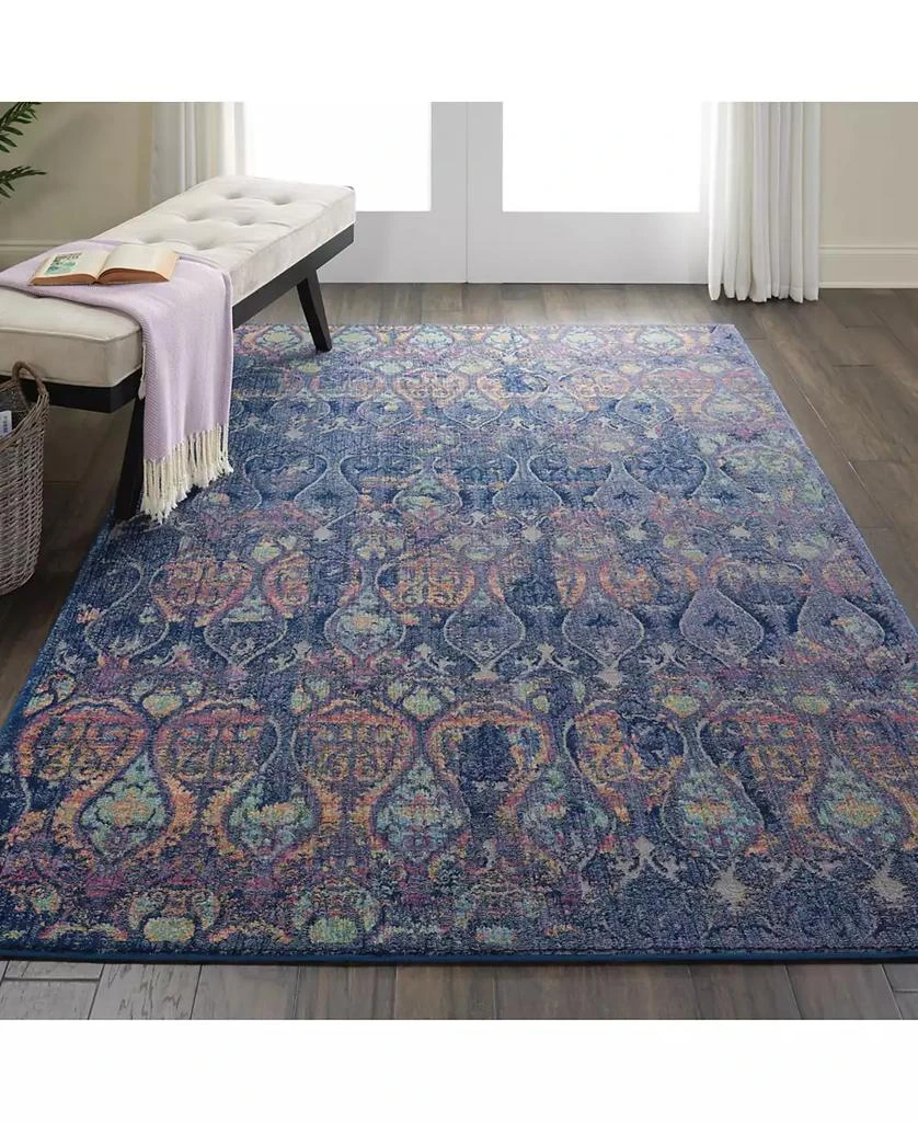 Nourison Ankara Global ANR08 Navy and Multi 2
 x 6
 Runner Rug 3