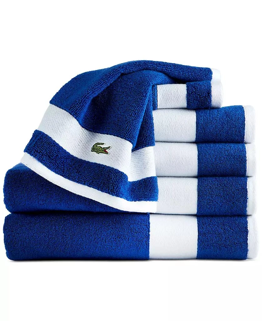 Lacoste Heritage Sport Stripe Logo Cotton 6-Pc. Bath 2