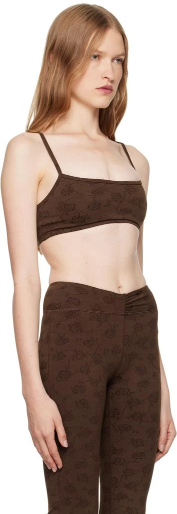 Frankies Bikinis Brown Reine Shine Bralette 2