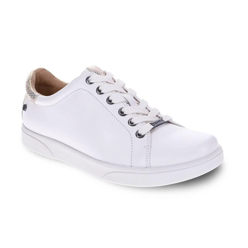 revere Women's Limoges Lace Up Sneaker In Coconut 1