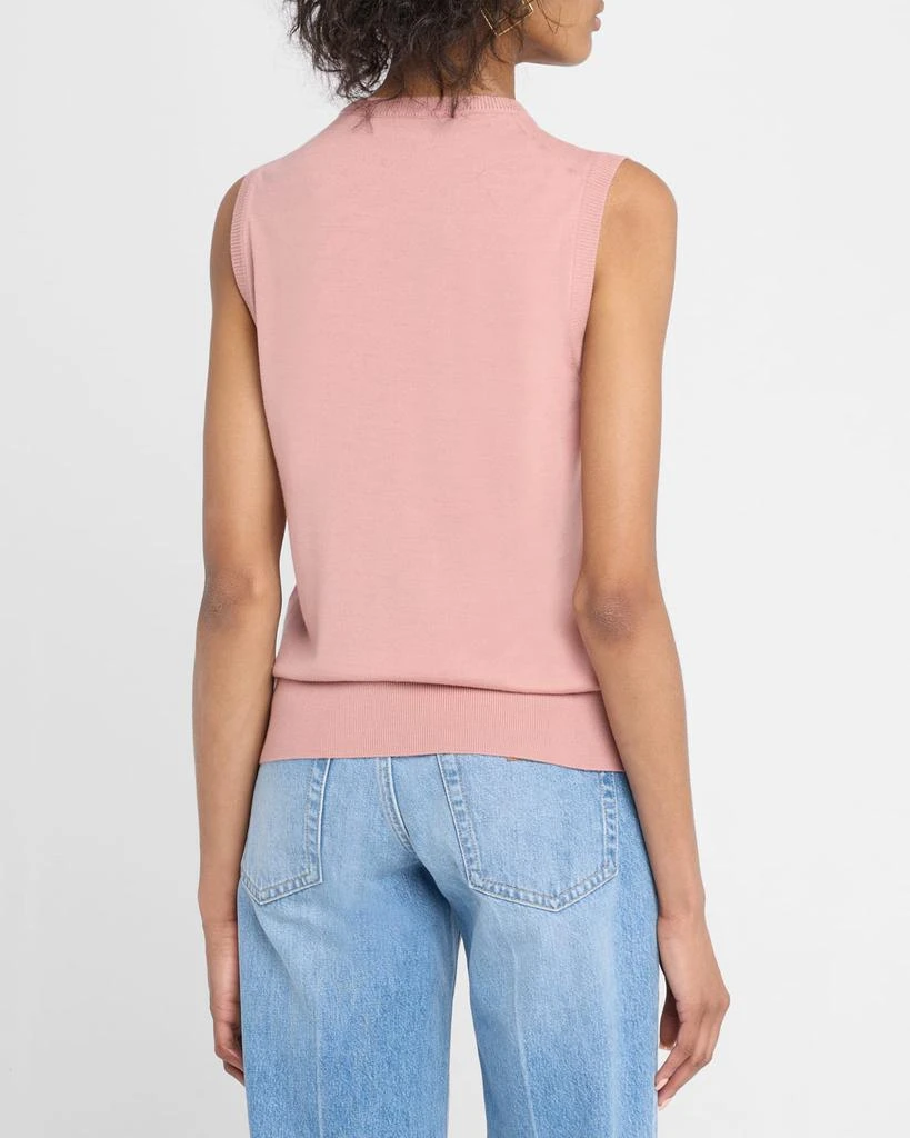 Dolce 
Gabbana Virgin Wool Sleeveless Crewneck Sweater 3