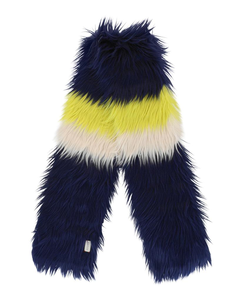 Gucci Multicolor Faux-Fur Scarf