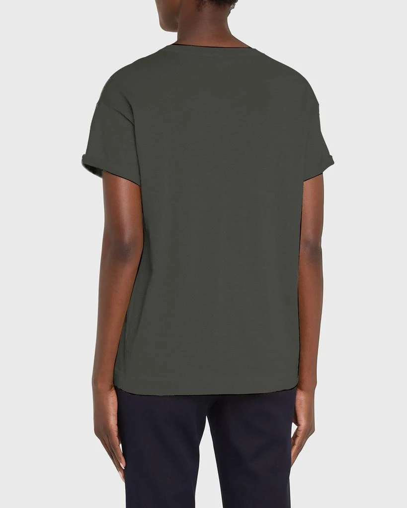 Brunello Cucinelli Cashmere-Blend Knit Lurex T-Shirt 3