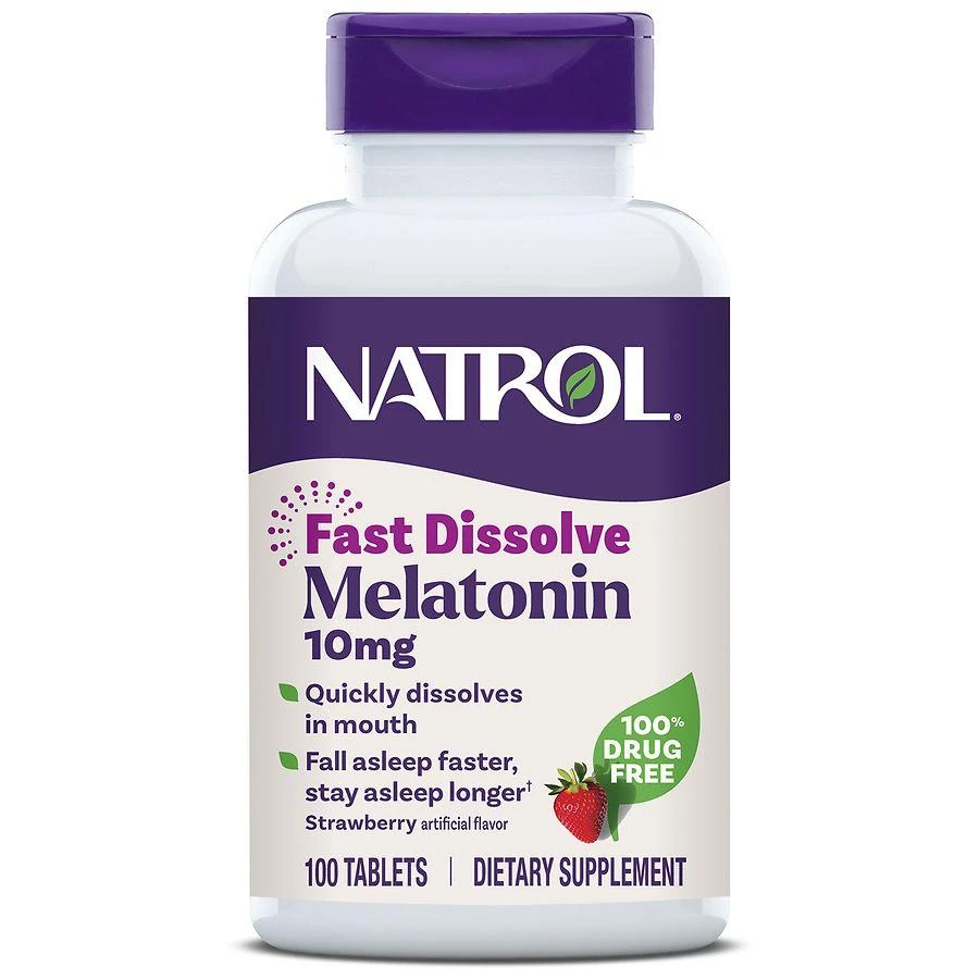 Natrol 10mg Fast Dissolve Melatonin Tablets Strawberry 1
